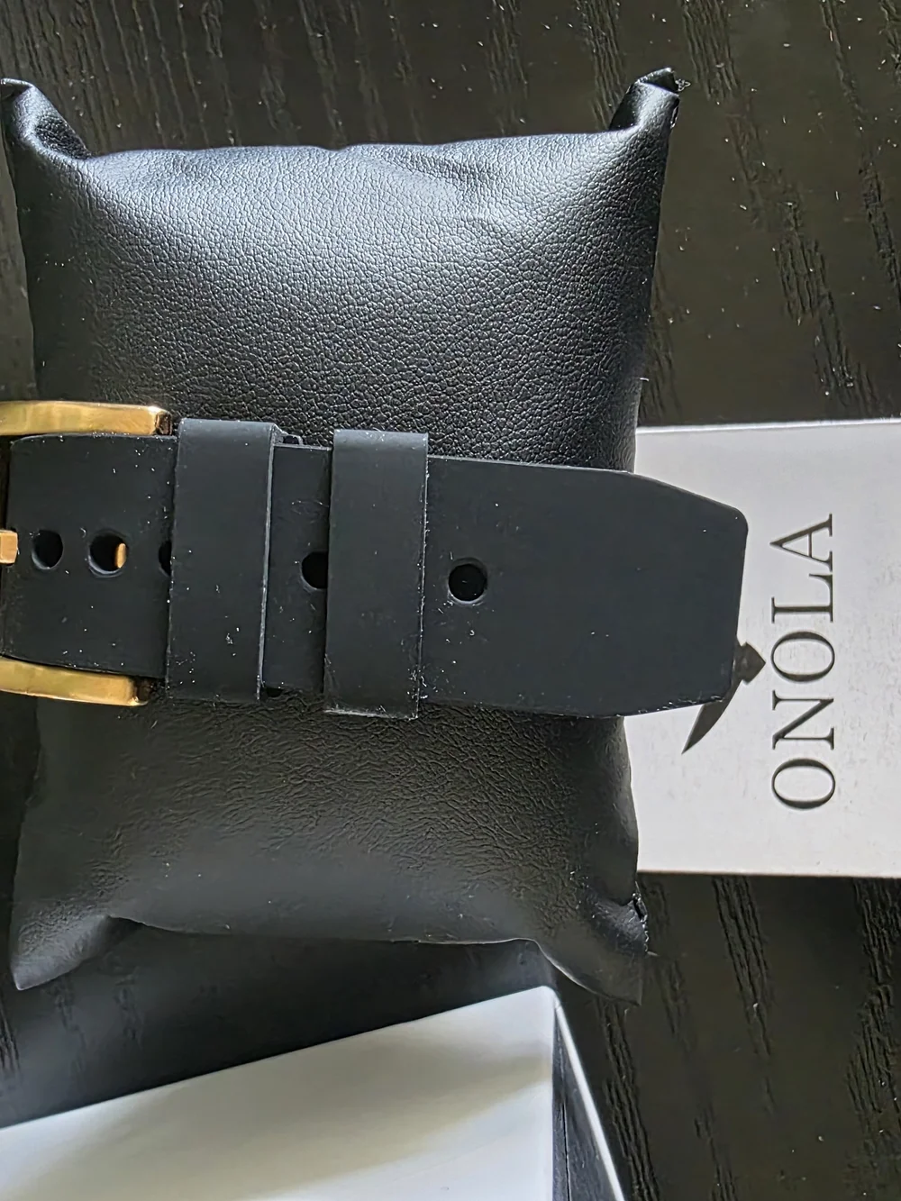 ONOLA Men’s Rose Gold and Black Chronograph Watch